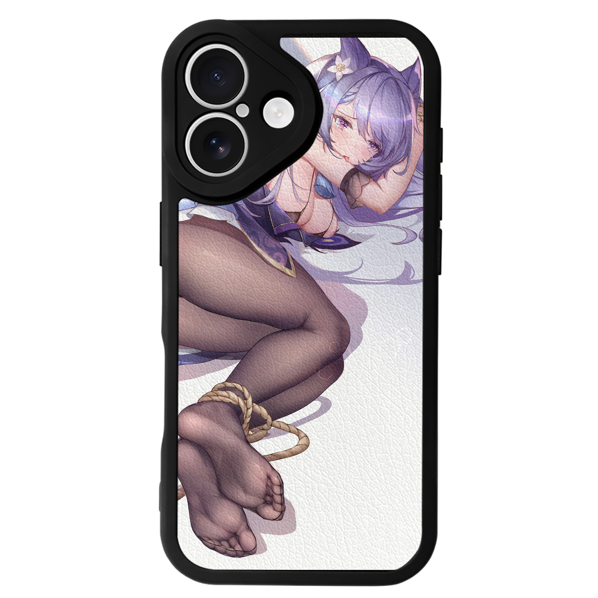 げんし神 genshin 【iPhone 16シリーズ対応】シリコンスマホケース（レザー調） 材質：シリコン